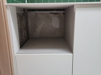 충북 청주시 식세기 설치 - 하부장 빈칸 확인